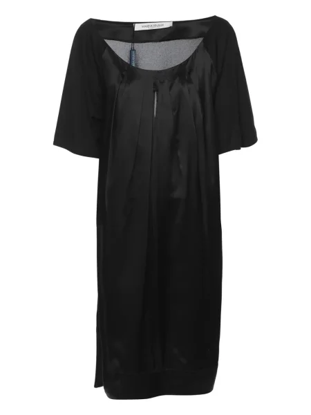 Top Marina Rinaldi din satin plisat negru