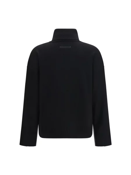 Sweter Mm6 Maison Margiela wełniany szary