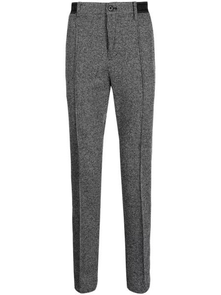 Kostkované žakárové kalhoty Master Bunny Edition šedé