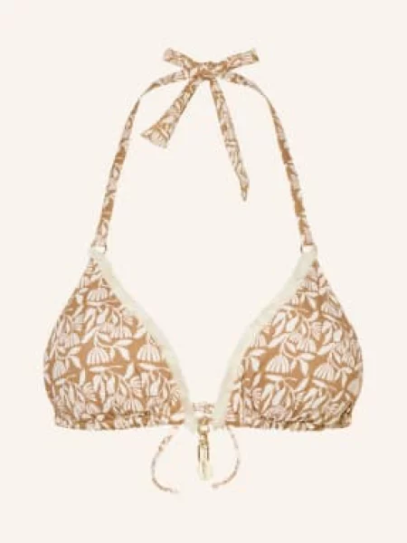 Watercult Trójkątny Stanik Bikini Coastal Bohemia beige beżowy