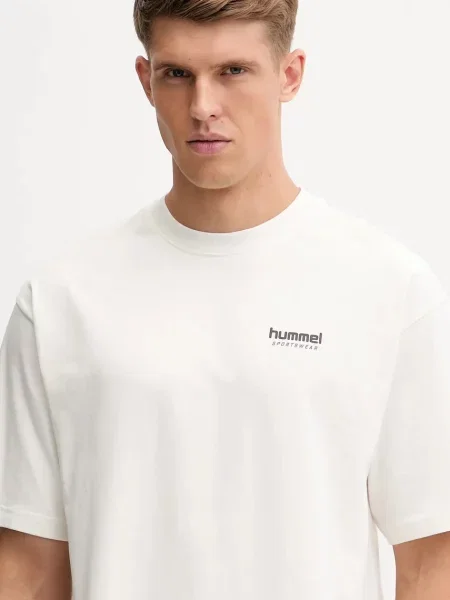 Футболка Hummel с принтом бежевая