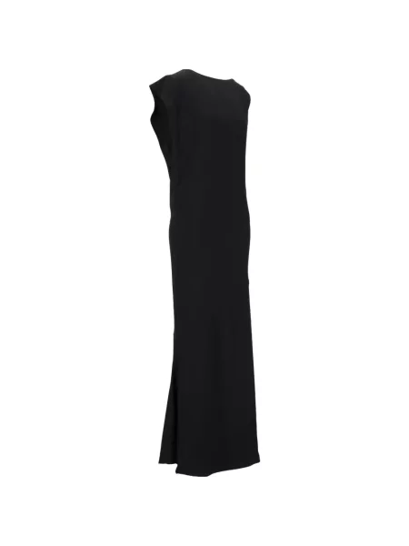 Rochie Jacquemus fără mâneci asimetrică negru