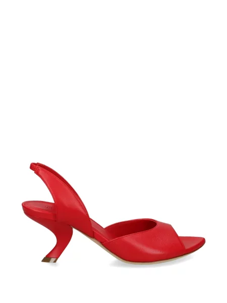 Sandale Vic Matié din piele slingback roșu