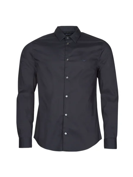 Košeľa Emporio Armani modrá