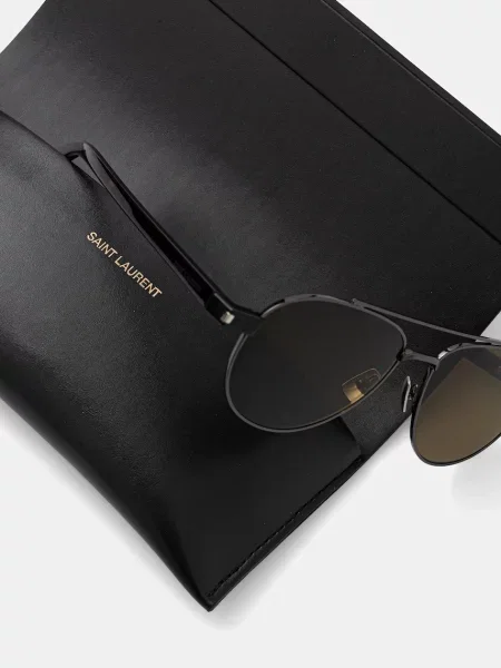 Солнцезащитные очки Saint Laurent коричневые