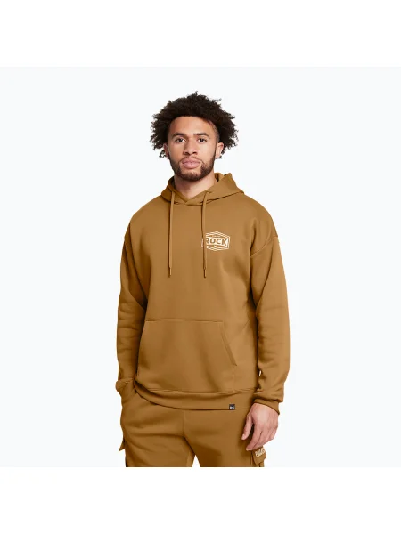 Hanorac pentru bărbați Under Armour Project Rock Icon Fleece Hoodie yellow ochre/silt galben