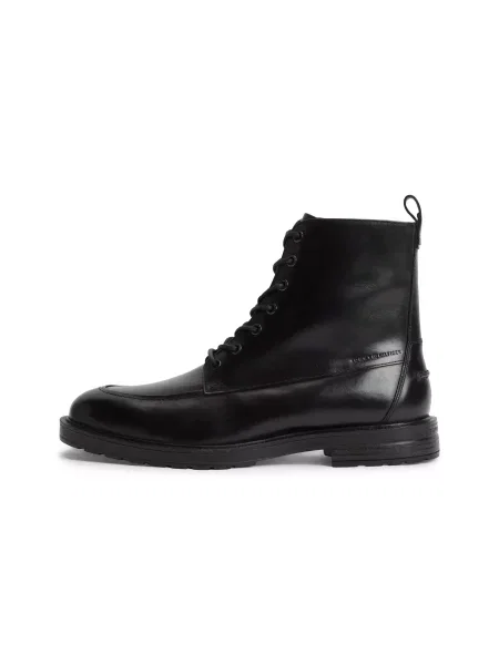 TOMMY HILFIGER Bocanci cu șireturi negru