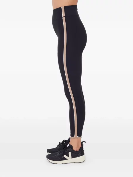 Pantaloni The Upside cu dungi alergare negru