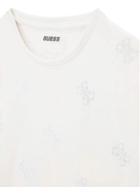 Guess Póló Fehér Relaxed Fit bézs