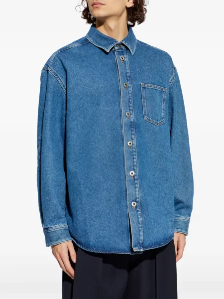 Cămașă Loewe cu broderie albastru