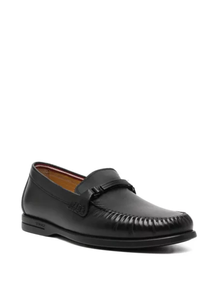 Pantofi loafer Bally cu cataramă negru