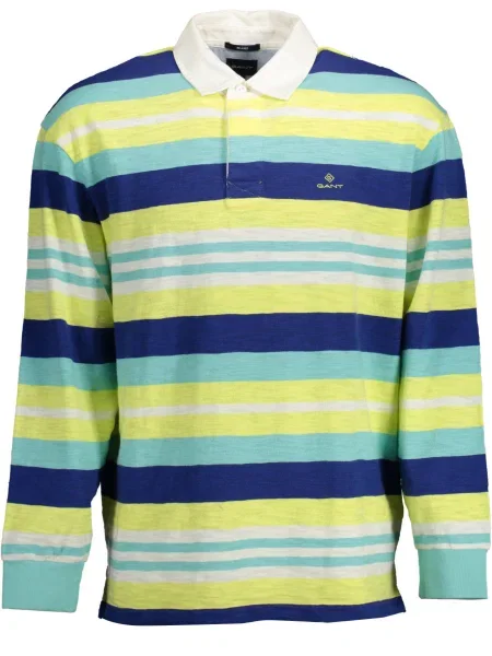 Polo majica Gant z dolgimi rokavi modra