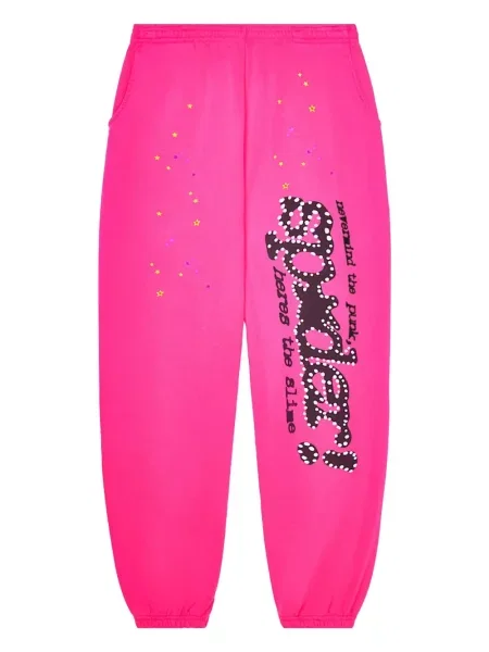 Pantaloni de trening Sp5der roz