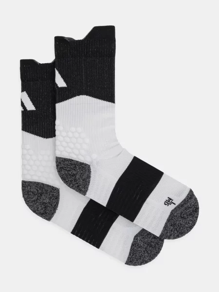 ADIDAS PERFORMANCE Športové ponožky RunxBoost sivá melírovaná / čierna biela