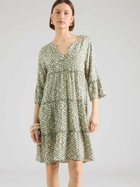 Hailys Rochie verde / murdar alb