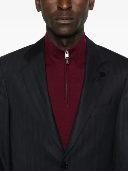Costum Lardini cu dungi de costum albastru