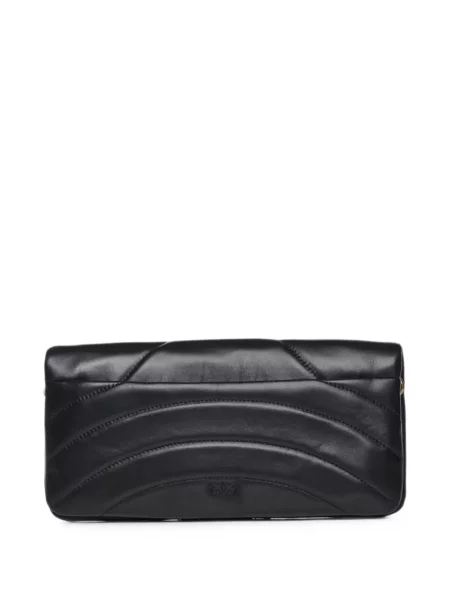 Matlasat geanta crossbody Pinko negru