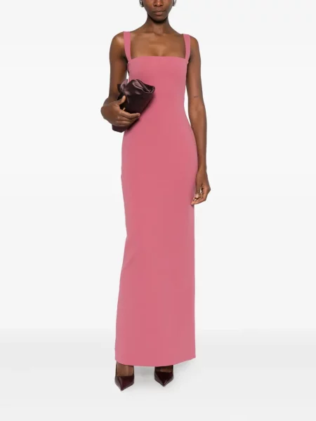 Rochie maxi Solace London de costum roz