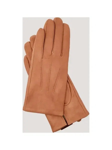 MM Mănuși de piele LEMMA cu adaos de lână bej