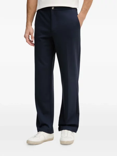 Pantaloni Guess cu autograf albastru