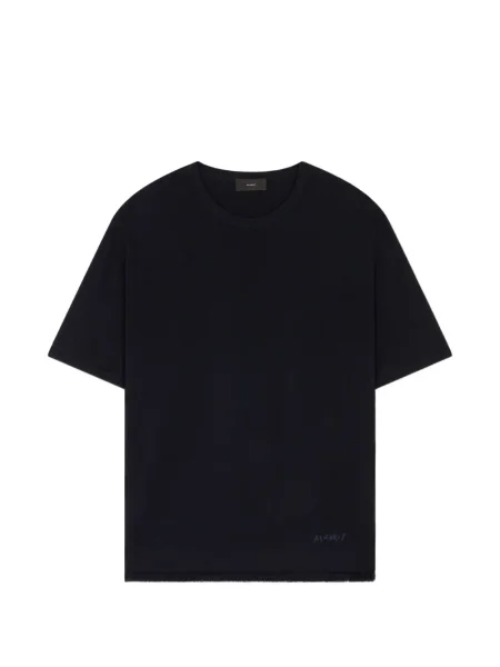 Tricou Alanui cu broderie albastru