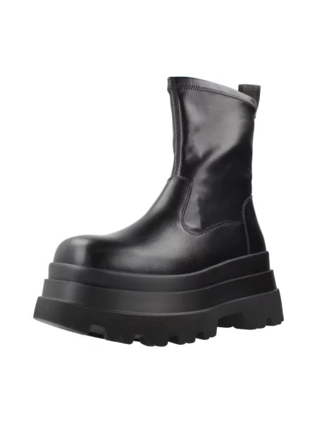 Botine Buffalo cu platformă negru