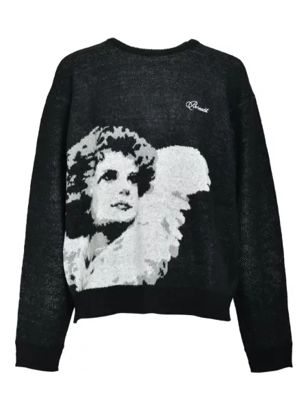 Pulover Breath cu broderie negru