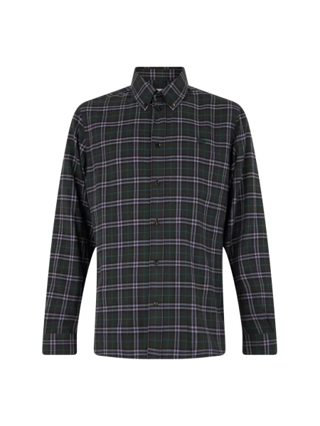 Koszula Burberry w kratę zielona