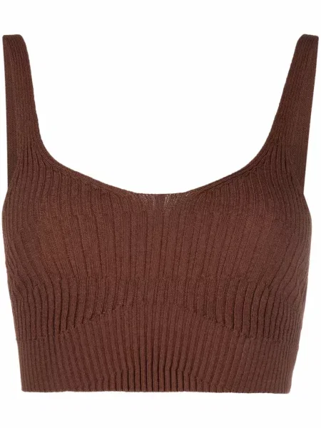 Top Aeron tricotate maro