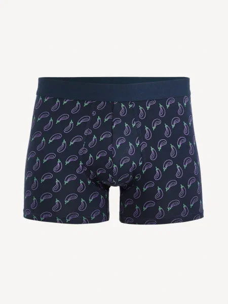 Boxerky Celio s potiskem modré