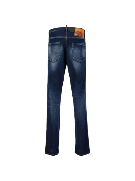 Jeansy Dsquared2 z przetarciami niebieskie