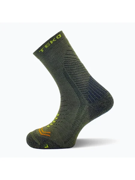 Olcsóbban. TEKO Ecohike Discovery Light Half Cushion erdei trekking zokni. Méret: L zöld