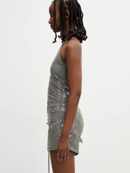 Rick Owens Lilies bluză cu bretele pentru femei Basic verde