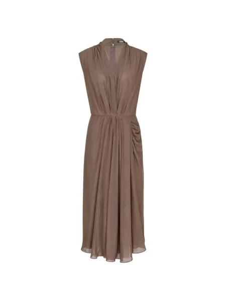 Rochie Club21 Collection drapată maro