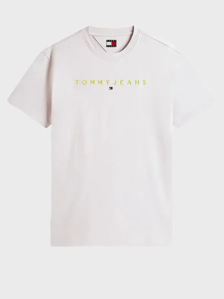Футболка Tommy Jeans з лого сіра