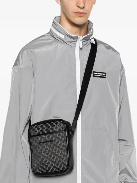 Geantă crossbody Karl Lagerfeld K/Monogram negru