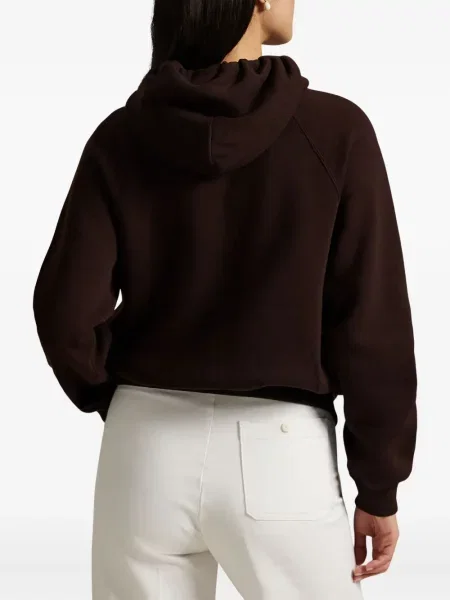 Kratak samt polo majica Polo Ralph Lauren s vezom crna
