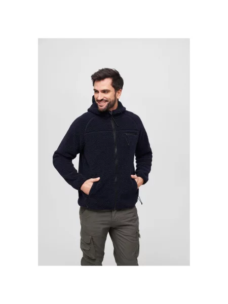 Cipzáras kapucnis pulóver Brandit fekete