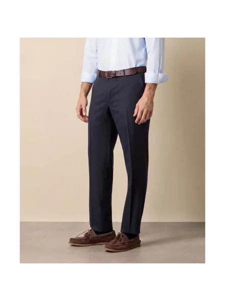Spodnie Brooks Brothers wełniane niebieskie
