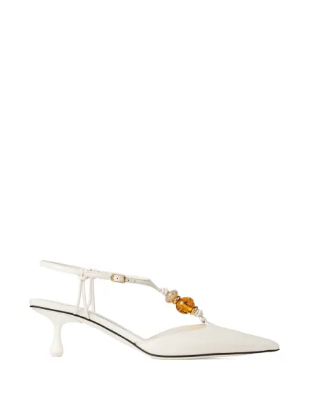 Pantofi cu toc Jimmy Choo alb