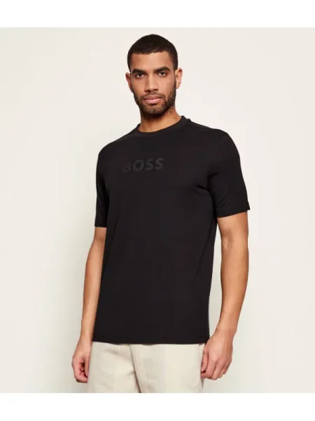 BOSS GREEN Tricou TS_Logo | negru