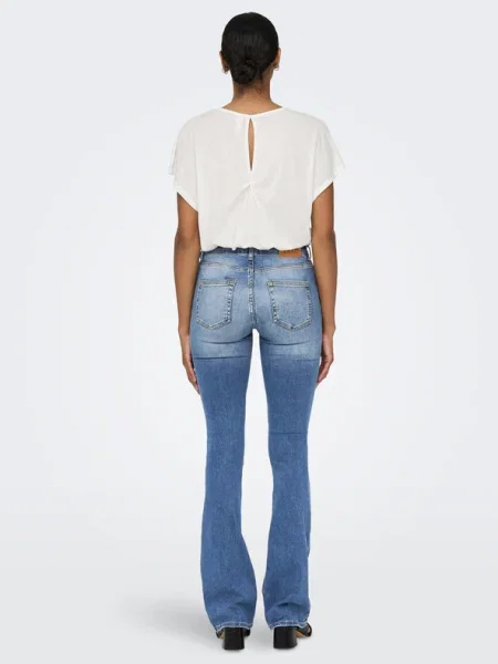 ONLY Blugi Blush Flare Fit albastru