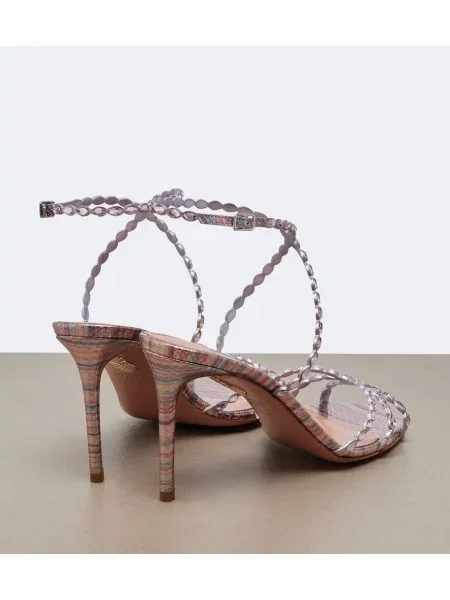 Sandale Aquazzura din piele roz