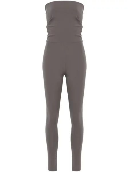 Kombinezon Fabiana Filippi bez ramiączek ze stretchu szary