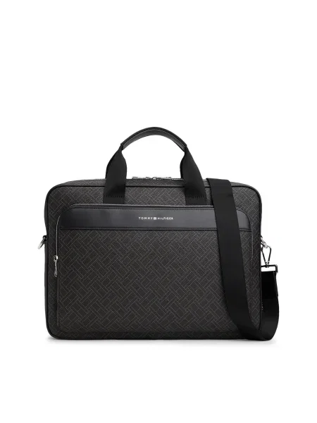 TOMMY HILFIGER Torbe za prenosnik svetlo siva črna