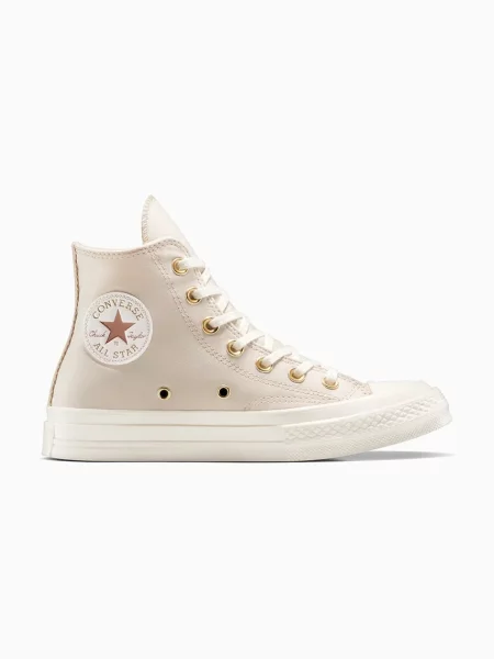 Високи кецове Converse Chuck 70 бежово