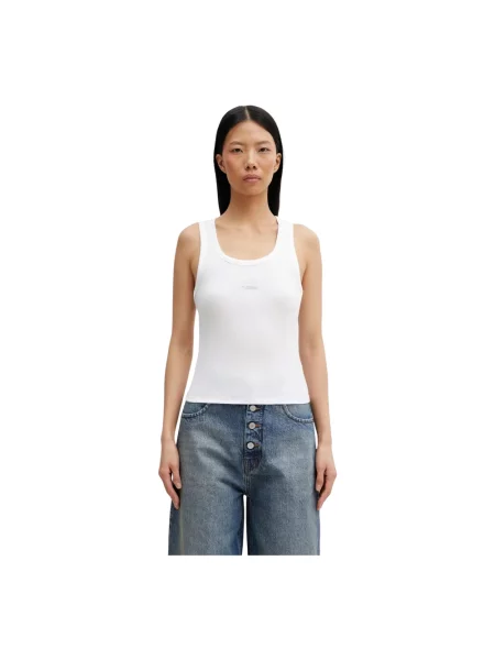 Top Vetements na ramiączkach biały