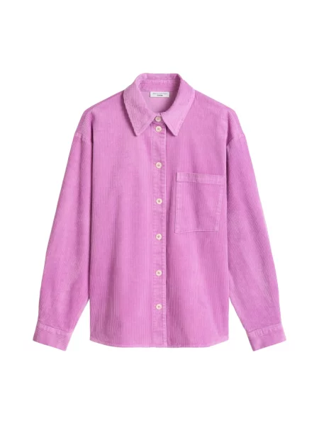 Bluzka z długim rękawem o kroju relaxed fit z mieszanki bawełny Marc O'polo Denim różowa