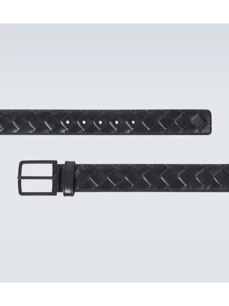 Curea Bottega Veneta din piele negru