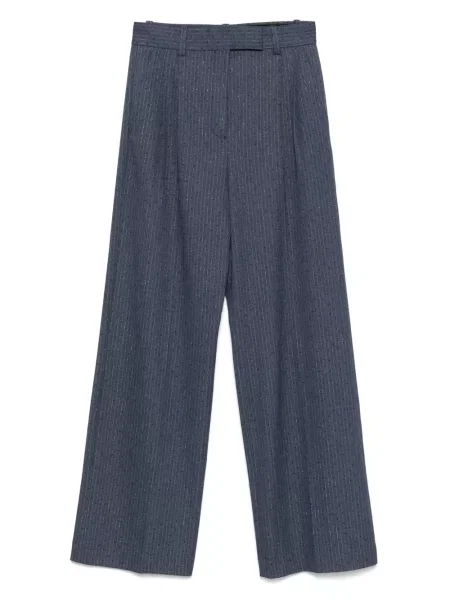 Pantaloni Maje cu dungi albastru